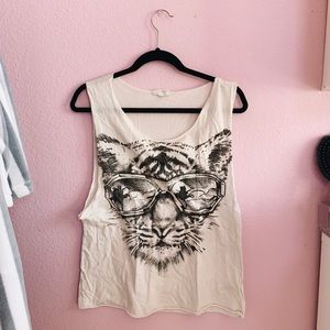 F21 Graphic Muscle Tee